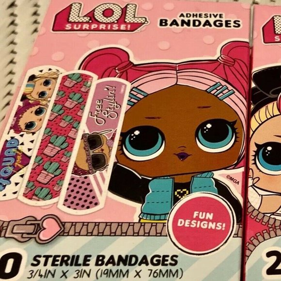 LOL Surprise Adhesive Bandages 2 Boxes NEW - Picture 4 of 4
